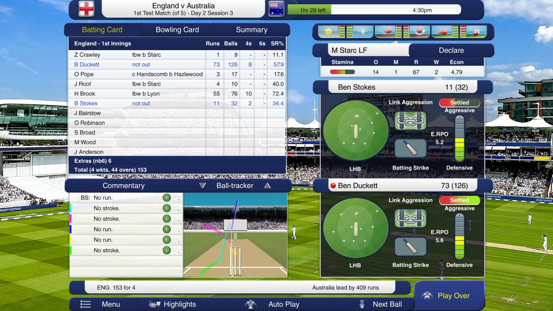 A Screenshot Of Cricket Captain 2023 Download Free